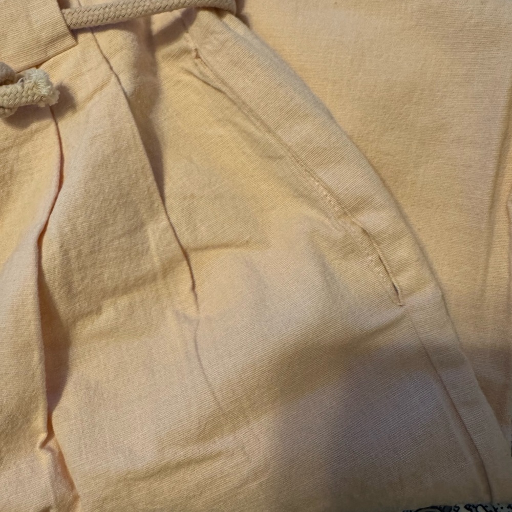 Peach Drawstring Paperbag Pants New - Picture 9 of 10
